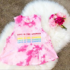 Spiritual Gangster tie dye tank top, size XS